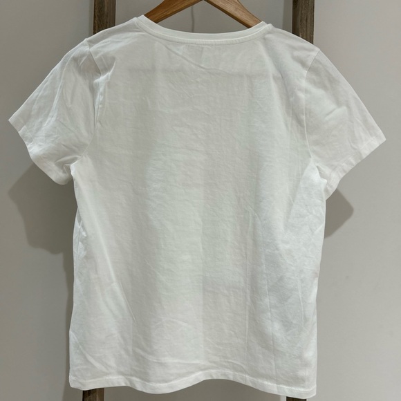 Cynthia Rowley White Festive Crabby Christmas T-Shirt Short Sleeve Women’s Small - Picture 4 of 5